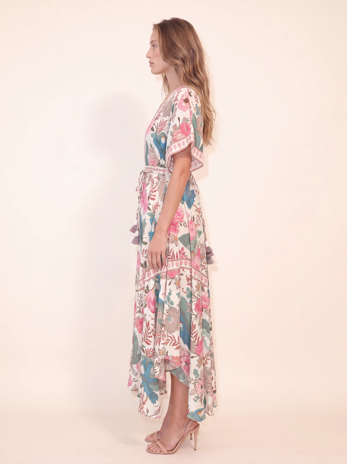 Floral maxi dress — Side view